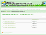 Lista de prestador de servicios 